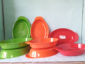 Mangkok Sayur Plastik Lonjong / Oval ukuran 12 inci / High Way / Plastik