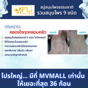 (ของแท้ 100%) สบู่ FLi Bright Soap เอฟ แอล ไอ สบู่สมุนไพร สบู่อาบน้ำ ขนาด 120 กรัม 10 ก้อนใหญ่ แถมฟรี 26 ก้อนเล็ก