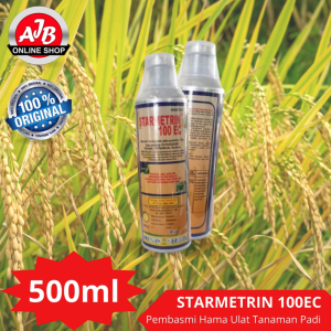 STARMETRIN 100EC Insektisida Alfa Sipermetrin 100g/l Pembasmi Hama Ulat Tanaman Padi Excel Kejora 500ml