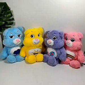 (พร้อมส่ง)Su202-COD -28 ซม.น้ำแข็งตุ๊กตาหมีสายรุ้งของเล่นน่ารักการ์ตูนตกแต่งบ้านสภาพอากาศหมีของเล่นผ่อนคลายเบาะโซฟาอารมณ