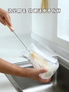 Sikat Botol Susu Bayi Botol Air Tempat Minum Gelas Cangkir Pembersih Bulu Keras Tebal