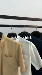 POSHBOY Kemeja Pria Lengan Pendek Size S-XXL Tokyo Modern Classic Polyester-Cotton Blend SM-76Z