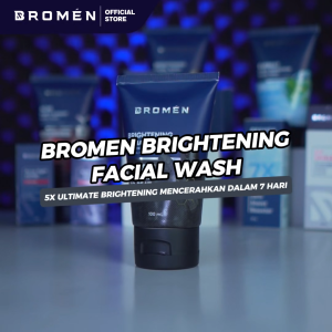 BROMEN Brightening Complete Pack ( Brightening Facial Wash 100ml + Serum Brightening 20ml + 7x Ceramide Moisturizer 30gr + Uv Shield Sunscreen 50ml )