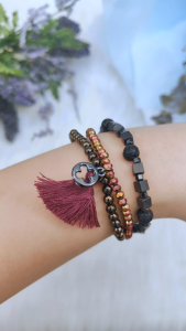 [Ready Stock SG] Flames of Roses Stacked Bracelets | Handmade Stacked Bracelets | Colorful Boho Trendy Bracelets