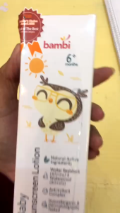 Bambi Baby Sunscreen Lotion 100ml pelindung matahari bayi