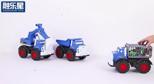 ND THAILAND ของเล่นเด็ก รถคอก รถบรรทุกสัตว์(มี 2 สีให้เลือก) TRUCK URBAN CONSTRUCTION NO.456-2