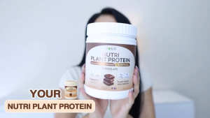 YOUR nutri plant protein ยัวร์ นิวทริ แพลนท์ โปรตีนพืข กลิ่นช็อคโกแลต 500 กรัม ไฟเบอร์ probiotics