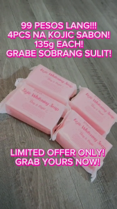 Kojic Whitening Soap Jenna Essence 4 pcs Pink Kojic Soap Dream Skin Rejuvenating Body Wash Soap Whitening Bath Soap