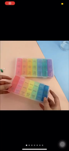Mini Square 7 Days Medicine Pill Box Portable Travel Vitamin Box Sort Tablet Holder Organizer Container Cases