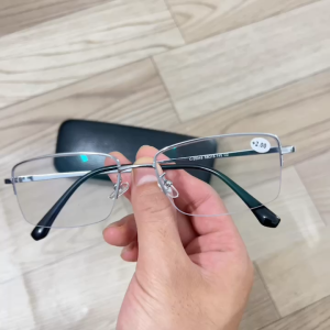 Kính lão thị viễn thị xem báo Nam nữ xẻ cước Bạc sáng SIlver loại I Nhật bản JAPAN cực đẹp tròng Phản quang xịn chống mỏi