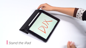 [Hỏa Tốc HCM] Bao da DUX DUCIS iPad Air 11/13 (M3-2025)/ Air 6 11/13 (M2-2024)/ Air 5 (M1-2022)/ iPad Air 4 (2020) 10.9 inch (DOMO SERIES) Mặt lưng TPU mềm Có ngăn đựng bút - Đen