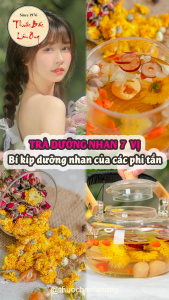 5 - 10 Set trà dưỡng nhan 7 vị thảo mộc (Gồm táo đỏ long nhãn kỳ tử đường phèn hoa cúc hoa hồng hoa nhài) - Lãn Ông
