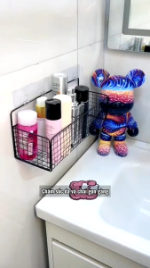 Kệ Lưới Đựng Đồ Hình Chữ Nhật Dán Tường Làm Bằng Chất Liệu Thép Sơn Tĩnh Điện Không Rỉ Siêu Chắn Chắn và Tiện Lợi