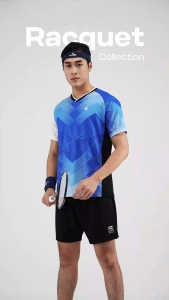 [CHỈ 18-23.2 MUA 3 GIẢM 15%]Áo thun thể thao cầu lông Racquet Sport Graphic Blue Pattern thấm hút mồ hôi tốt thoáng khí nhanh khô - Coolmate