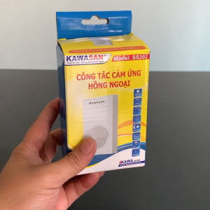 Công tắc cảm biến hồng ngoại SS202(2PIR)(siêu nhạy với 2 mắt cảm ứng PIR lắp nổi  tường)
