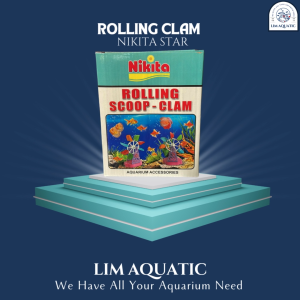 Hiasan Aquarium Rolling Clam Mainan Aquarium Rolling Scoop