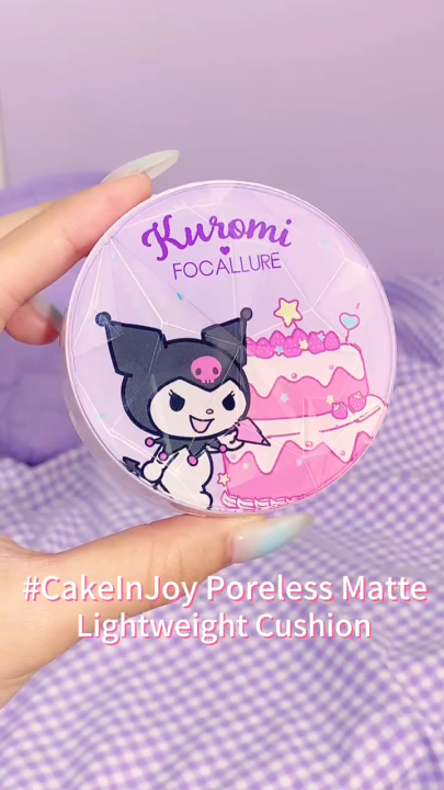FOCALLURE X Sanrio Matte Cushion Poreless lightweight  #CakeInJoy