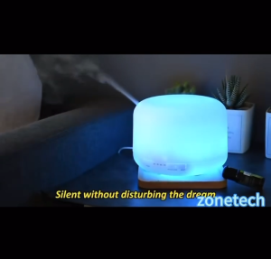 500ML Essential Oil Diffuser Cool Mist Humidifier with Remote Control AND 7 Colors LED Lights