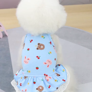 áo thun gấu nâu thỏ hồng cho chó mèo - T3 PETS SHOP