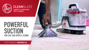 HOOVER CleanSlate Carpet & Upholstery Spot Cleaner Vacuum with Powerful suction & Permanent Stain Removal HW-CS-SAA