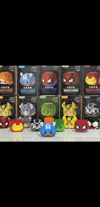 Mainan Bricks Nano Block Marvel Mini Puzzle Damo Egg 3D Model Blok Bangunan Susun Edukasi Mainan
