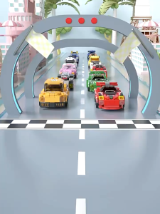 Mainan Mobil Balap Blok Bangunan DIY Rakitan Partikel Kecil Blok Hadiah Anak-anak