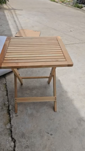 Bộ Bàn ghế cafe mini gỗ cao su tự nhiên