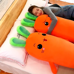 50/70/90cm Creative Carrot Rabbit Plush Toy Long Carrot Pillow Hug Doll Sleeping Throw Pillow Stuffed Soft Toys Childrens Gift