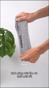 Combo 5 đôi vớ ngắn nam nữ trơn basic GOMTAT tất cổ thấp chất liệu cotton mềm mịn hút ẩm thoáng khí khử mùi êm chân - GOMSOCKS-NGAN-CB5