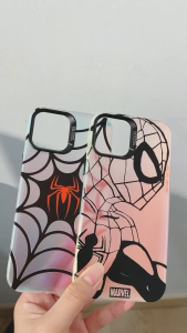 SILICONE CASE CASING IMD HOLOGRAM SPIDERM4N FOR IPHON3 16 16E 16 PLUS 16 PRO 16 PRO MAX 15 PLUS 13 MINI 12 MINI X XS XR XS MAX IPHONE 7 8 7 PLUS 8 PLUS -BAD