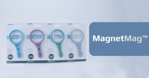 Kính lúp cầm tay MagnetMag có nam châm nhiều màu Carson DX-50AS