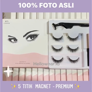 GTB Bulu Mata Palsu Magnet 3 Pairs with Eyeliner Bulu Mata Palsu Magnet +/Magnetic Eyeliner A157