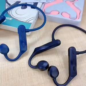 Baru Pintar Kebisingan Membatalkan Tulang Konduksi Headphone Olahraga Lari Tahan Air Nirkabel Bluetooth Kompatibel Headphone dengan Mikrofon Dukungan Kartu SD TF