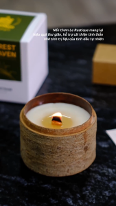 Nến Thơm Trị Liệu Le Rustique Thiên Nhiên (Forrest Haven) - Nến Thơm Cao Cấp - Nến Thơm An Toàn Cho Sức Khỏe - Có Kiểm Định Chất Lượng