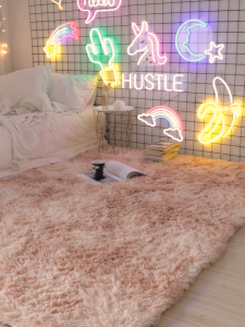 พรม พรมปูพื้น ห้องนอน ขนนิ่ม พรมนุ่ม 160x200cm พรมขนนุ่ม พรมห้องนอน ผ้าปูพื้นพรมก ตกแต่งสวย มีหลายขนาด