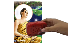 Chop Tan Lam Hin 38 Buddha Songs/Musics Speaker 陈南兴 38首佛经/小型唱佛机大悲咒南无阿弥陀佛佛歌播放器 红/白