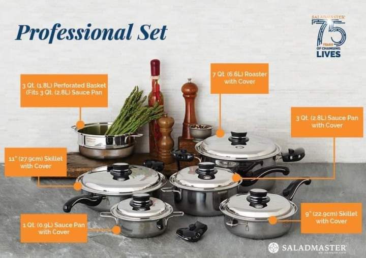Saladmaster Cookware Professional Set Lazada PH