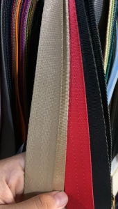 Tali webbing / Tali Bisban Motif Dua Garis Kilat (4 Meter)