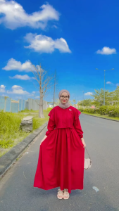 Gamis Cringkle Mix Brokat Malika Emma Dress Wanita Remaja Dewasa Kondangan Mewah Elegan Busui Friendly M.L.XL.XXL