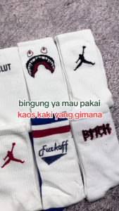 Kaos Kaki Oldschool Motif Skate Merk Panjang Premium - Hosela Project