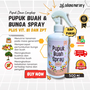 Pupuk Cair Buah Spray Siap Pakai Nutrisi Lengkap untuk Tanaman Buah dan Bunga 500ml