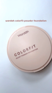 WARDAH Colorfit Velvet Powder Foundation 11g Full Refill || Bedak Padat Matte SPF 20 PA+++ Oil Control