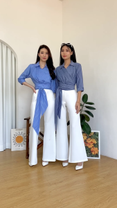 Blouse Katun Garis Belina: Desain Elegan & Nyaman