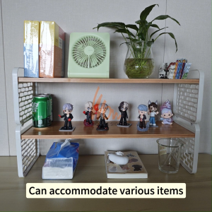 Desk Organizer Pegboard Rack Shelf Multipurpose Adjustable Stackable Storage Rack Table Organizer Desk Bookshelf Rak Meja Office Table Shelf