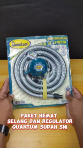 Quantum Paket Selang Gas dan Regulator - QRL032 - FREE ONGKIR Jabodetabek