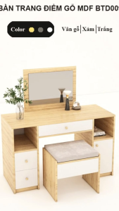 FREESHIP HCM - Bộ Bàn Trang Điểm + Gương + Ghế Ngồi Tatana BTD009 - có thiết kế theo yêu cầu