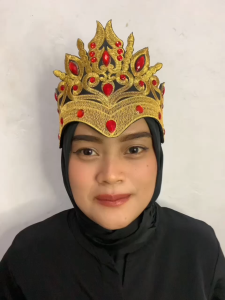 Siger Renda Bordir Plus Spon Dan Payet Diamond Aksesoris Tari Motif Kujang