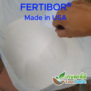 โบรอน 15% Fertibor® USA 1kg ช่วยพืชออกดอกติดผลดี ช่วยสร้างแป้งในพืช เพิ่มน้ำหนักของเมล็ดข้าว เพิ่มน้ำมันในปาล์ม เพิ่มความหวานในลำไยและทุเรียน ช่วยสร้างละอองเกสร ท่อเกสร