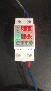 AVP-63 AC 220V 230V Adjustable Voltage and Current Protector 2P 63A 230VAC Din Rail Type with 4 Buttons and Automatic Reconnect