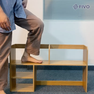 Kệ Sách Để Bàn Học FB21 FIVO Cao Cấp Màu Trắng Và Xám  Thiết Kế Có Hộc Tủ Gắn Nam Châm Cố Định Dễ Dàng Lắp Ráp Đa Dạng Mẫu Mã Và Màu Sắc